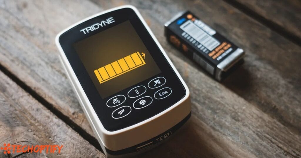 Tridyne TE-031 low battery