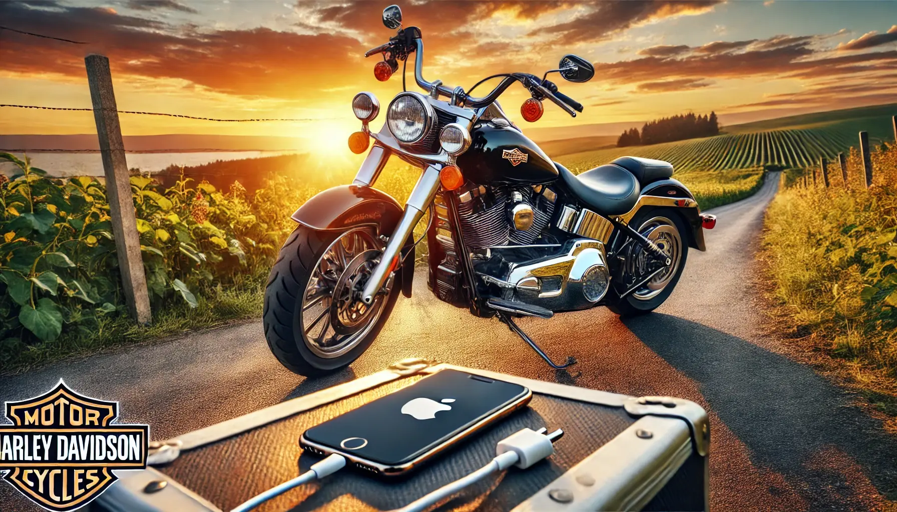 how to connect iphone with aux on harley davidson