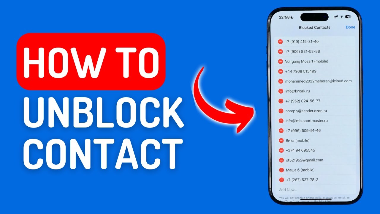 Unblock A Number On Iphone